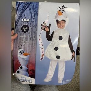 NEW Disney Frozen Olaf Child Costume Deluxe Kid Toddler Small 4-6 Halloween